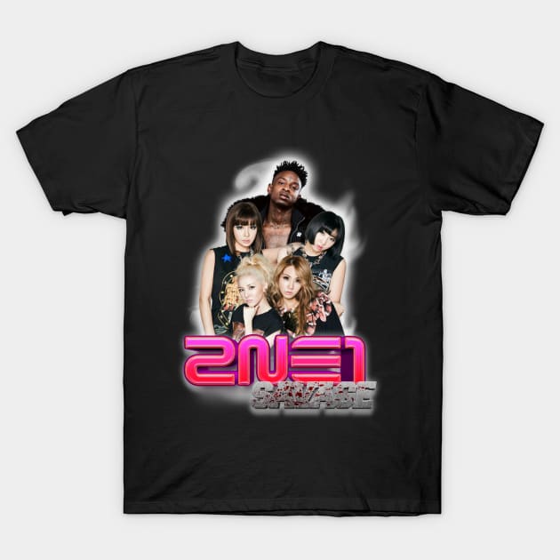 2ne1 Savage T-Shirt by 730